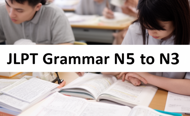 JLPT Grammar N5 to N3 Simplified for Practical Learning