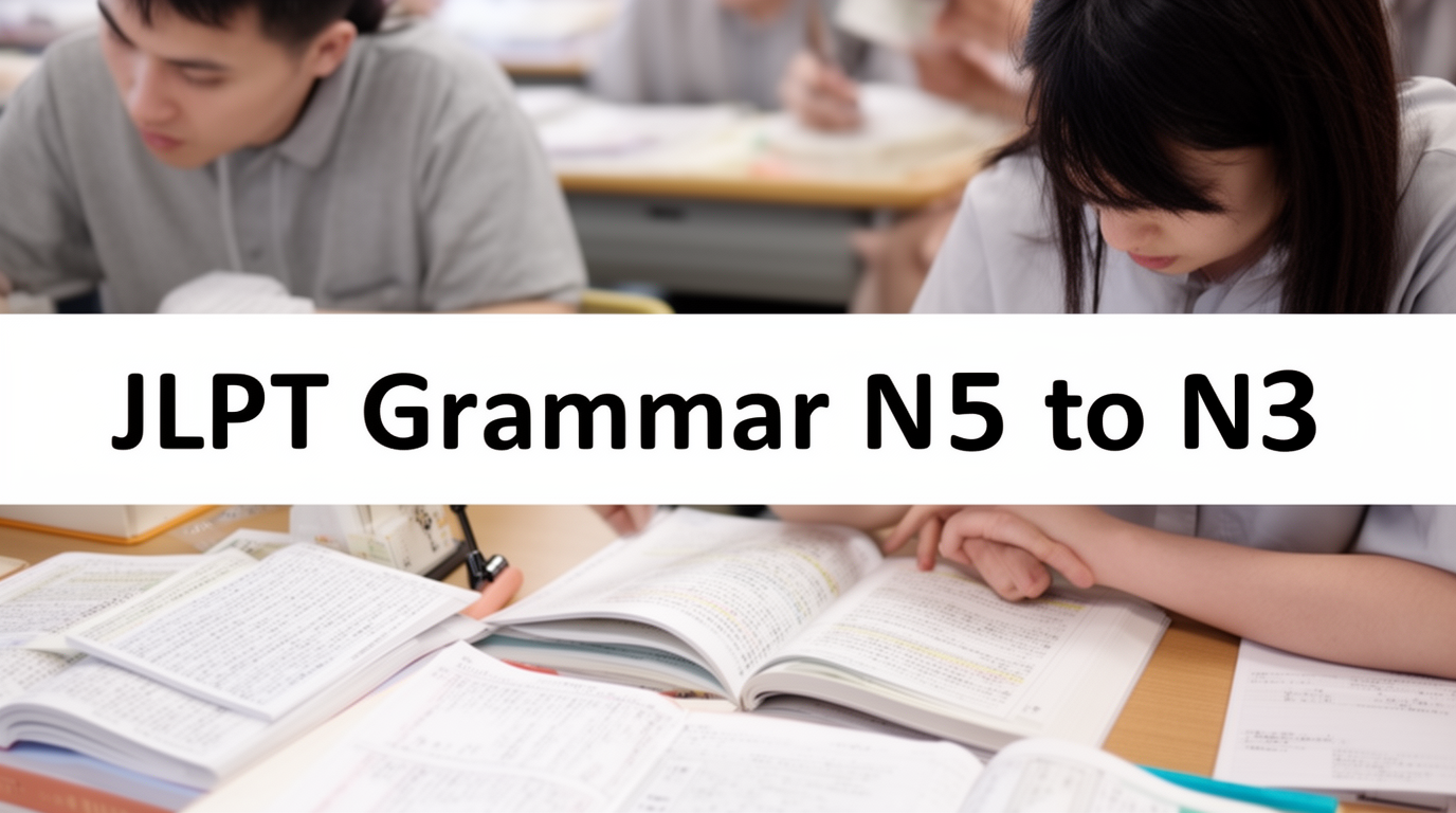 JLPT Grammar N5 to N3 Simplified for Practical Learning