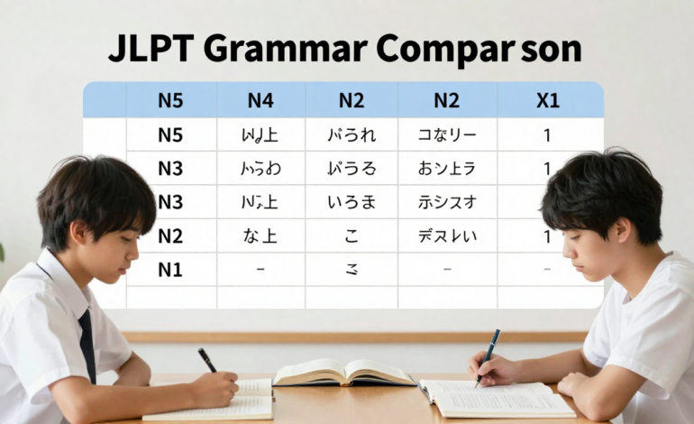 JLPT Grammar Comparison N5 vs N4 vs N3 With Examples
