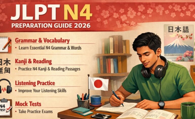 JLPT N4 Preparation Guide 2026: How to Pass with Grammar & Kanji