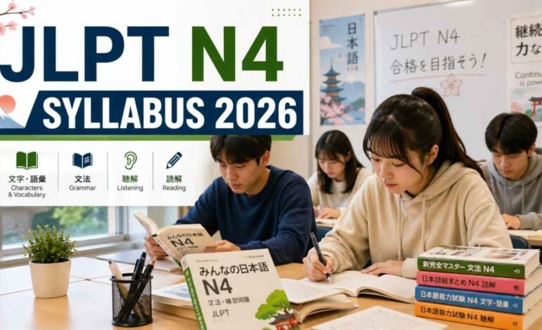 JLPT N4 Syllabus 2026 Step-by-Step Guide for Beginners