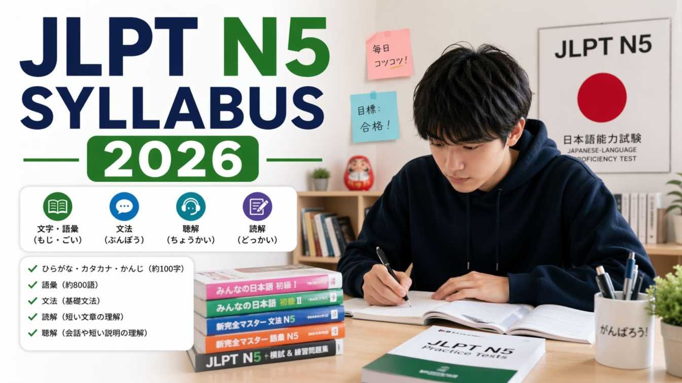 JLPT N5 Syllabus 2026: Full Guide to Passing the N5 Exam